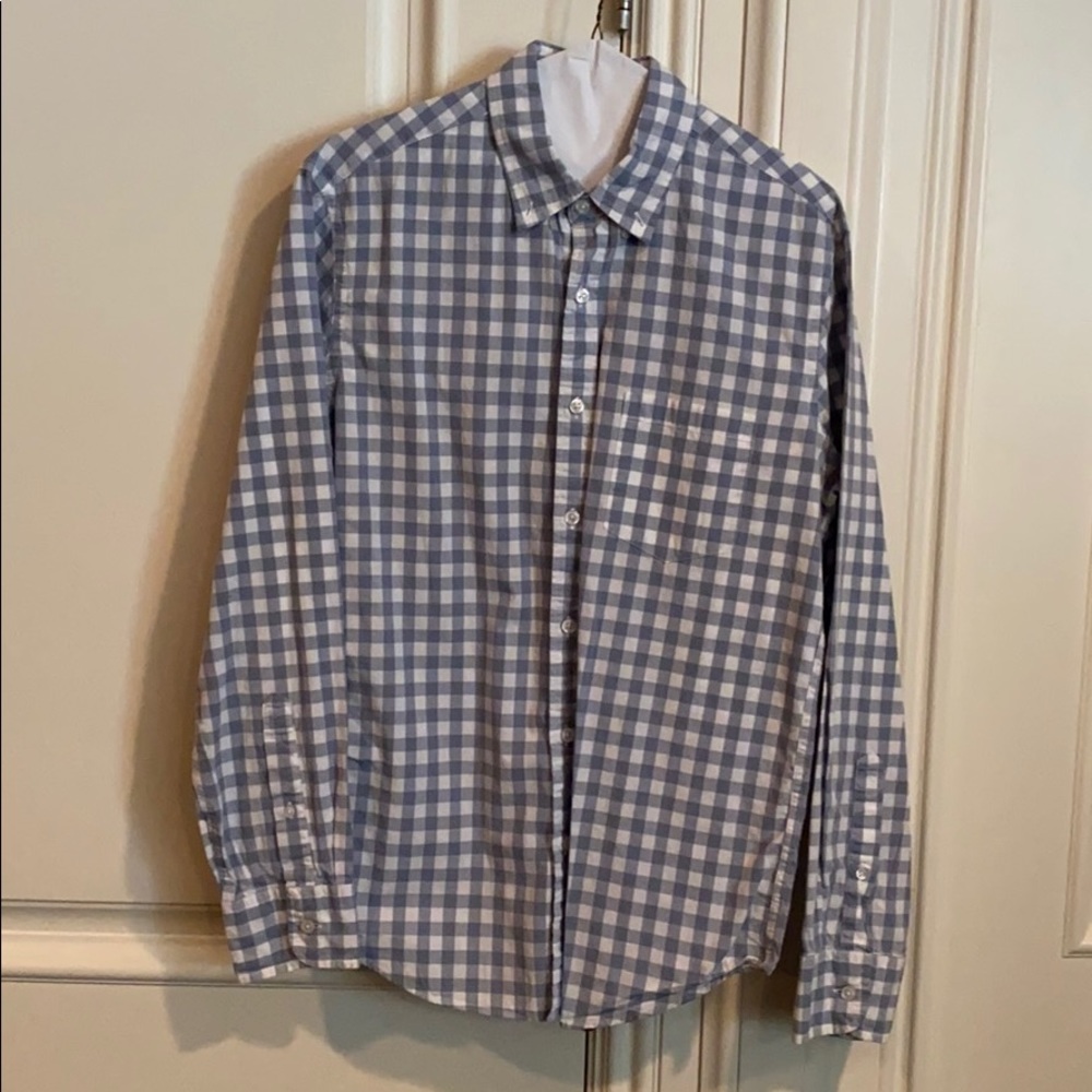 Grey and white button down. price negotiable